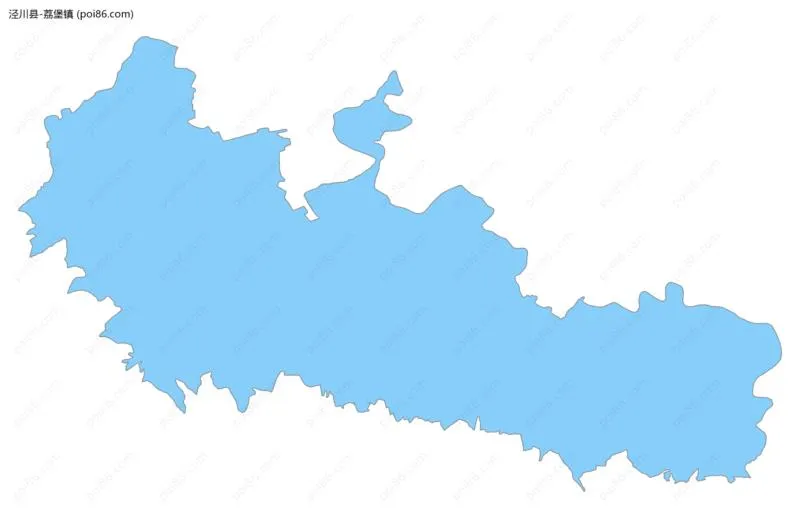 荔堡镇边界地图