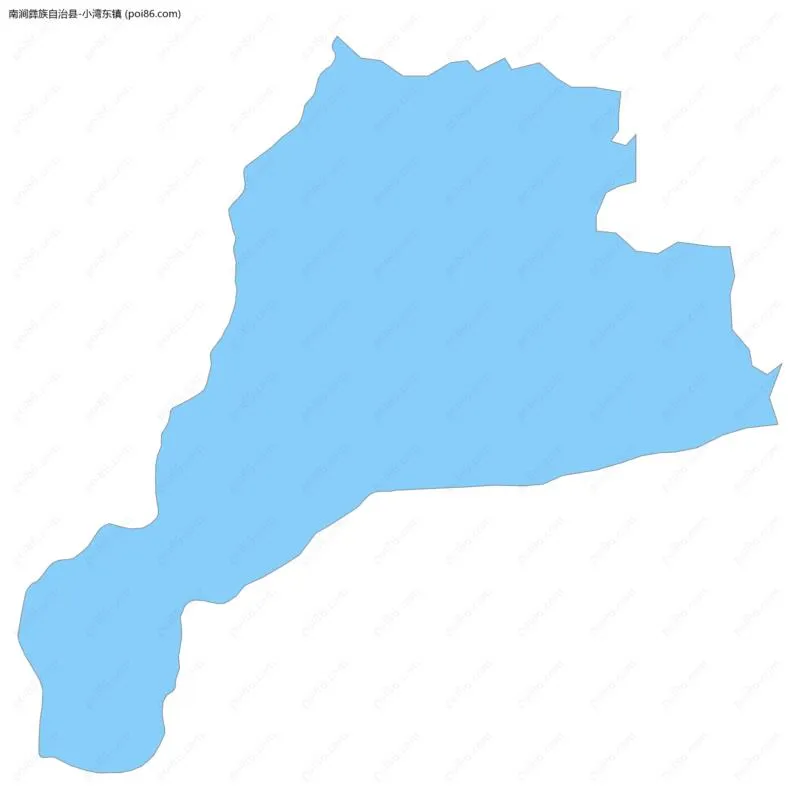 小湾东镇边界地图