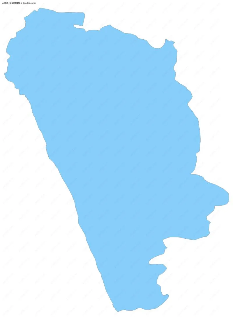苗尾傈僳族乡边界地图