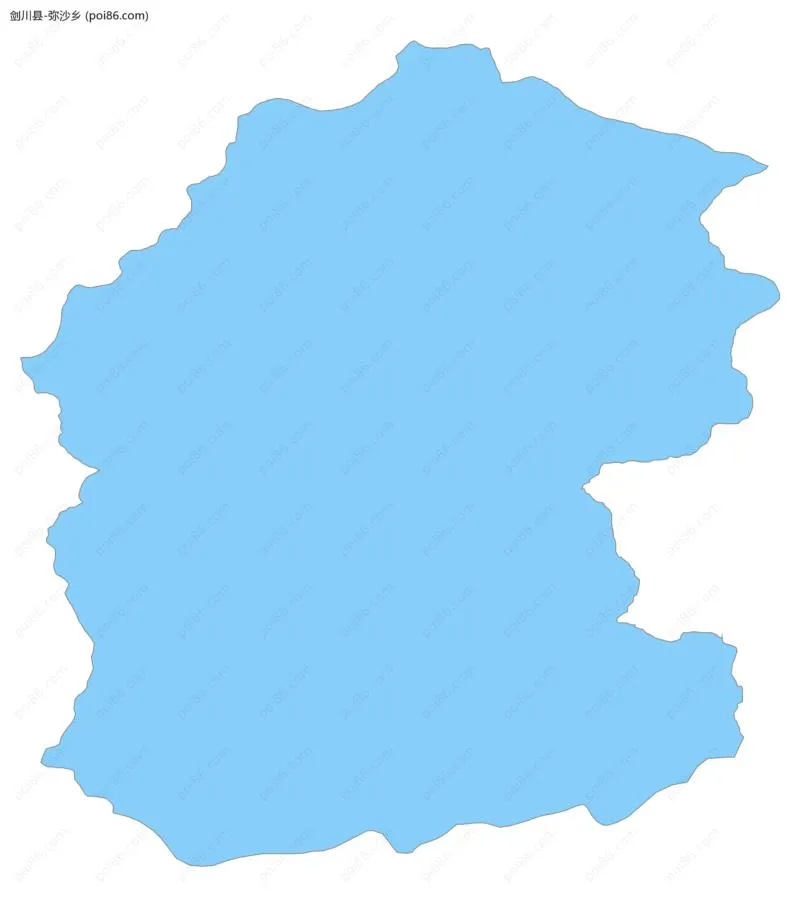 弥沙乡边界地图