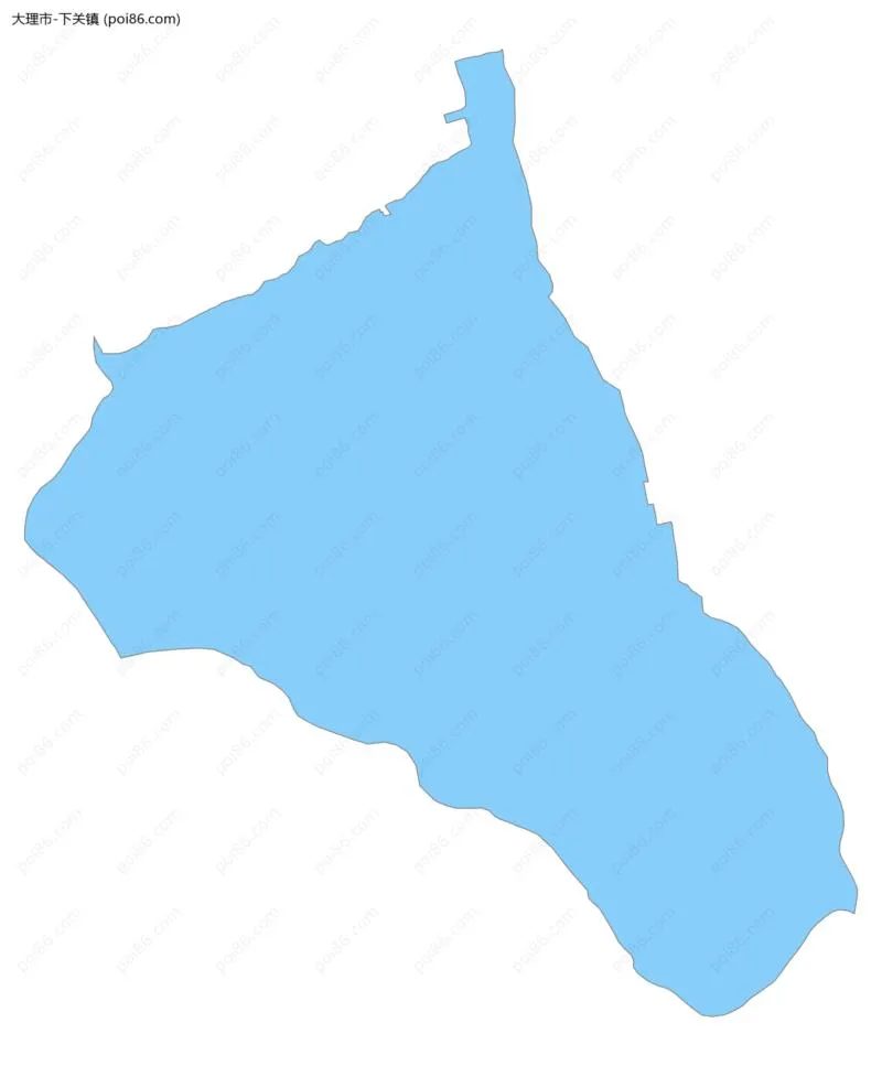 下关镇边界地图