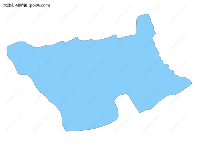 银桥镇边界地图