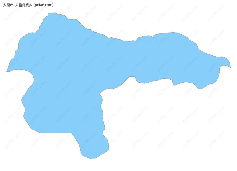 太邑彝族乡边界地图