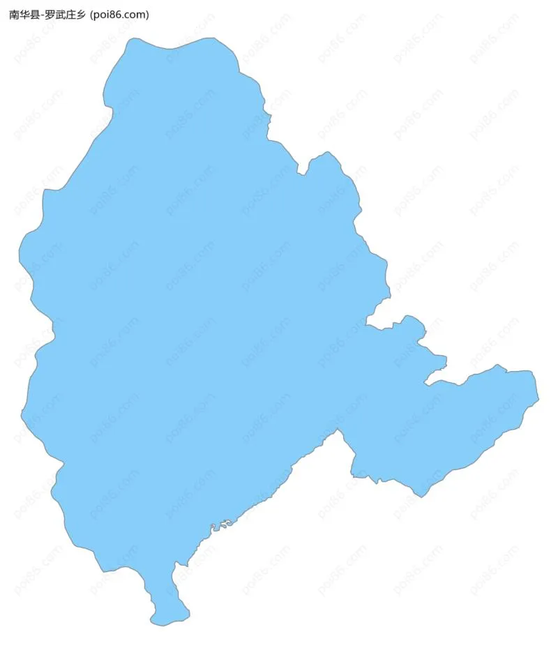 罗武庄乡边界地图