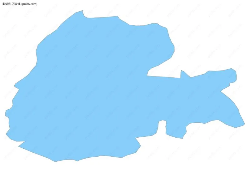 万发镇边界地图