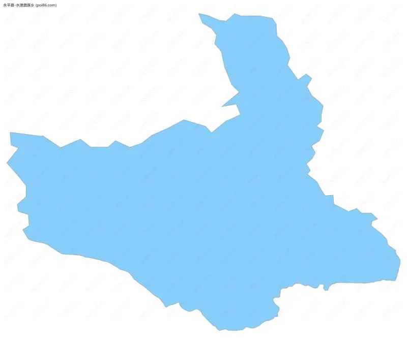 水泄彝族乡边界地图