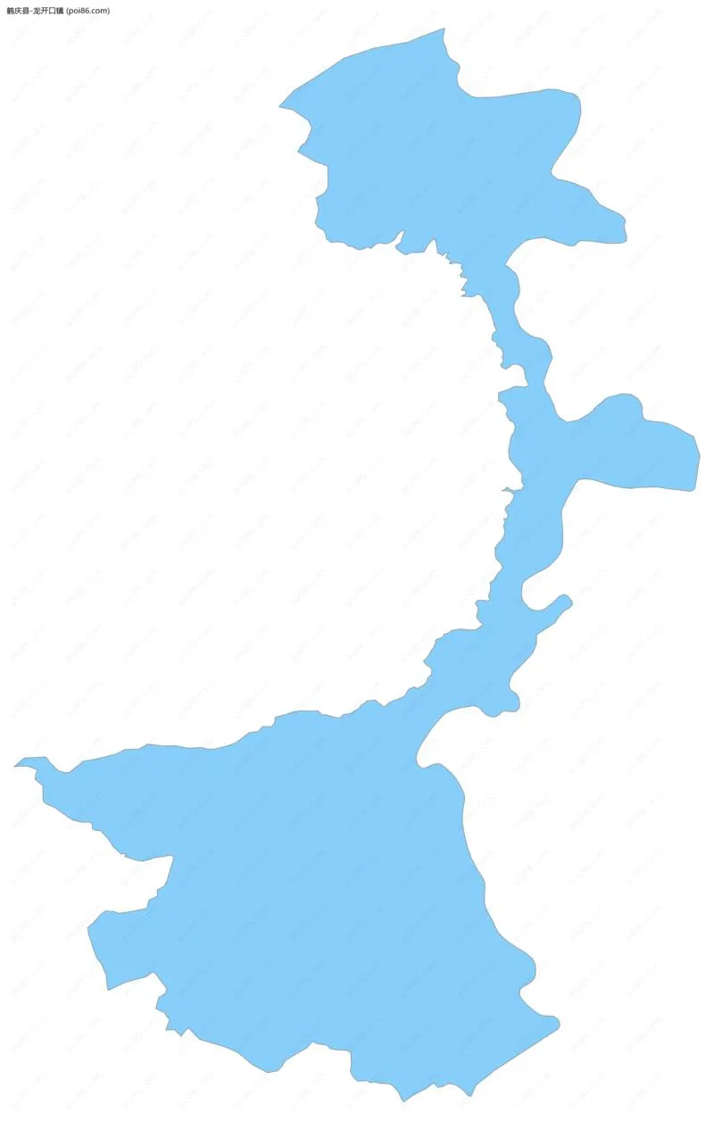 龙开口镇边界地图
