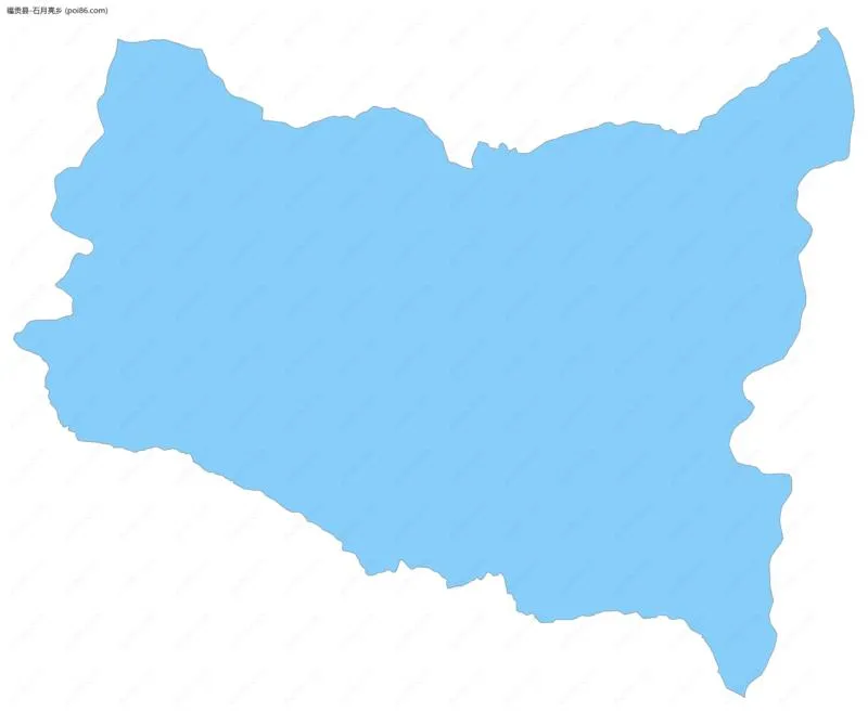 石月亮乡边界地图