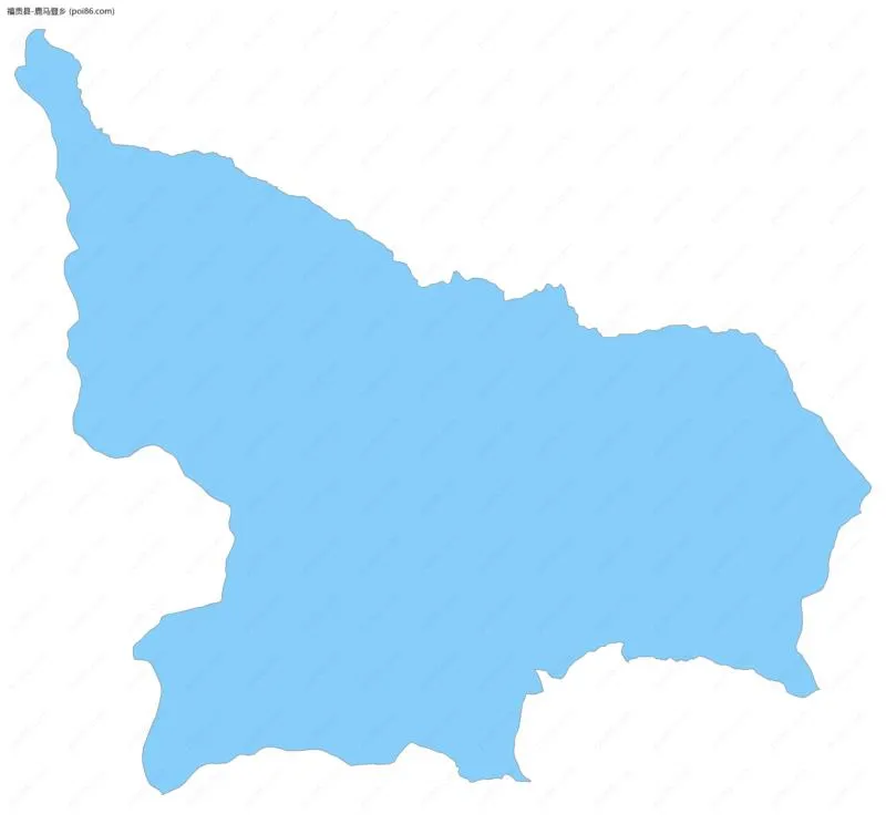 鹿马登乡边界地图