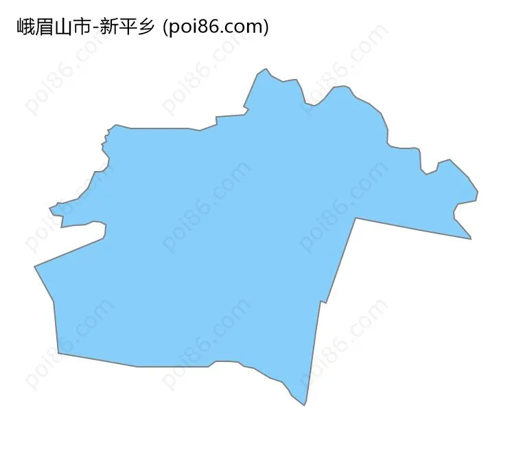 新平乡边界地图