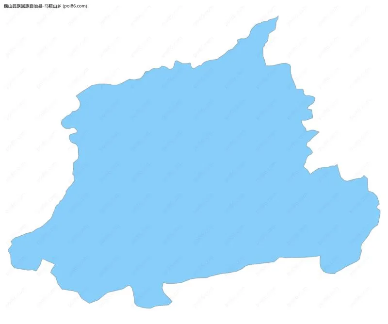 马鞍山乡边界地图