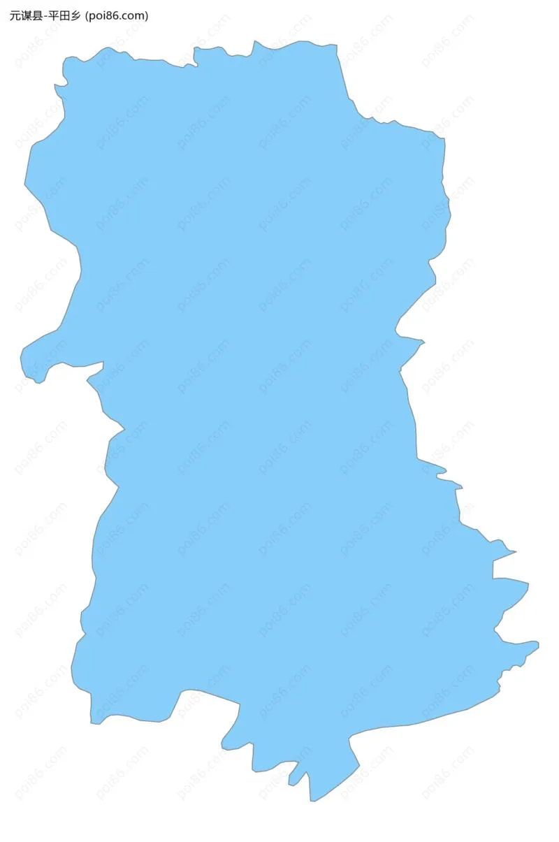 平田乡边界地图