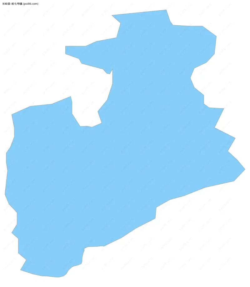 前七号镇边界地图