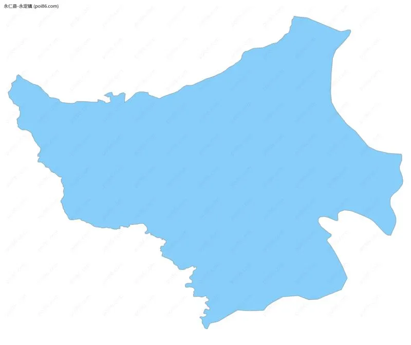 永定镇边界地图