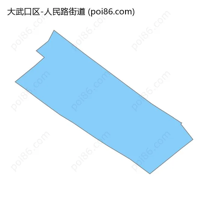 人民路街道边界地图