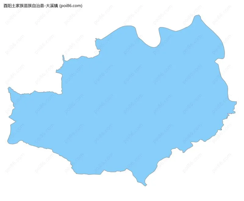 大溪镇边界地图