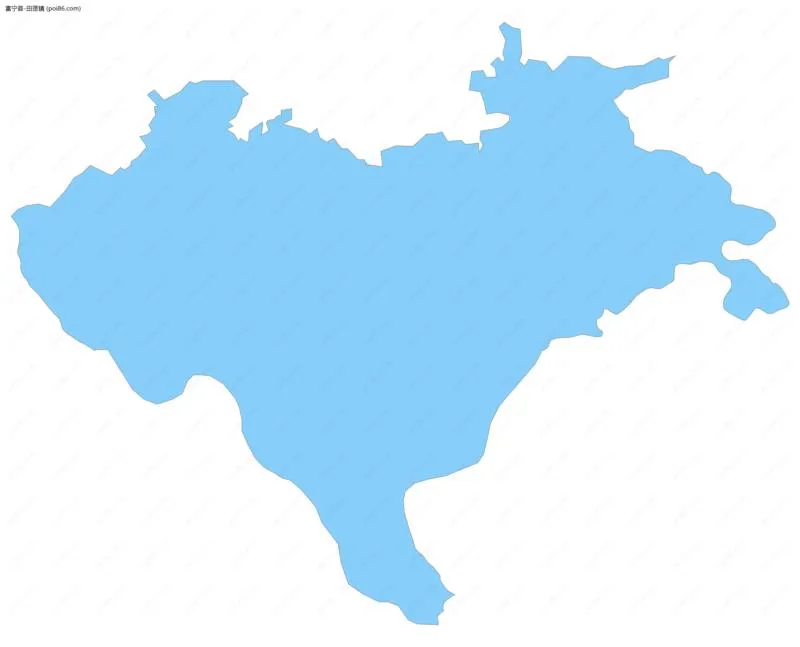 田蓬镇边界地图