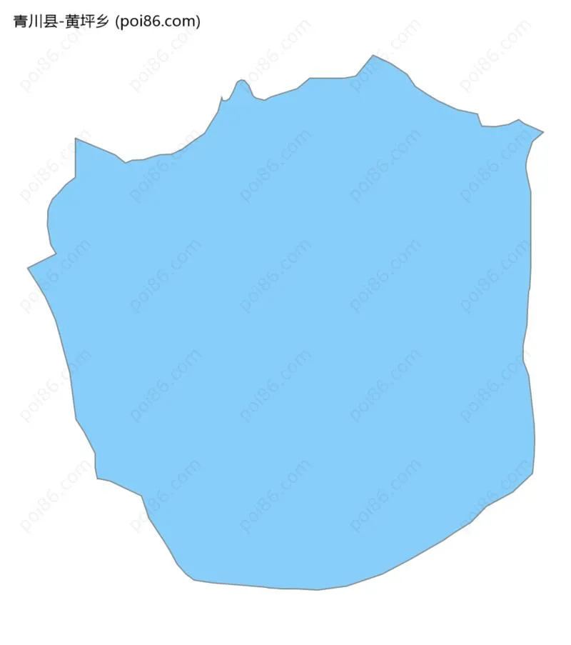 黄坪乡边界地图