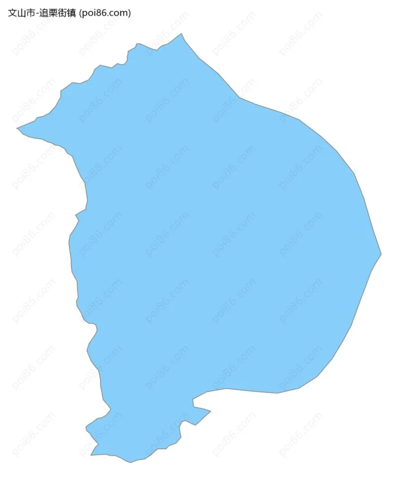 追栗街镇边界地图