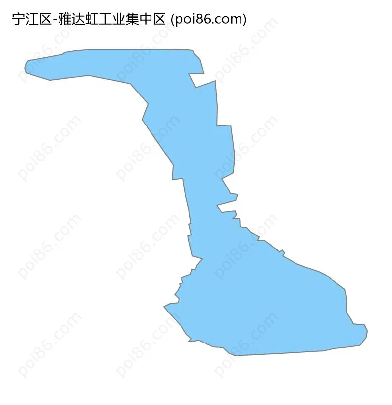 雅达虹工业集中区边界地图