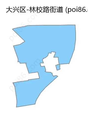 林校路街道边界地图