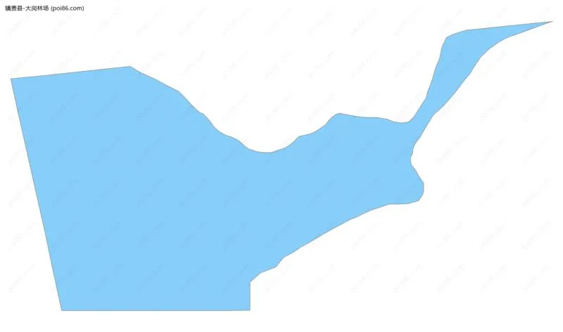 大岗林场边界地图