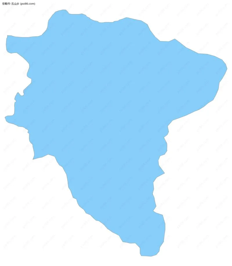 五山乡边界地图