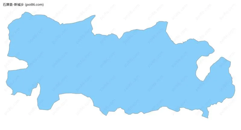 新城乡边界地图