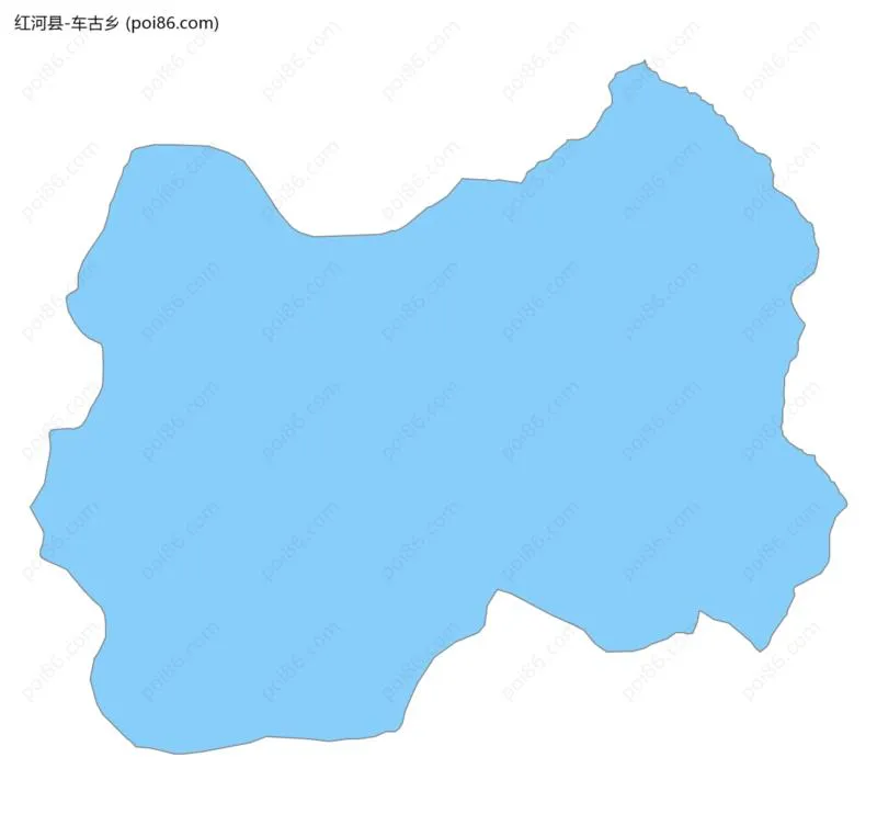车古乡边界地图