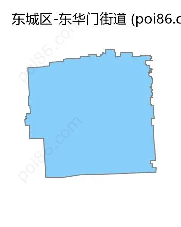 东华门街道边界地图