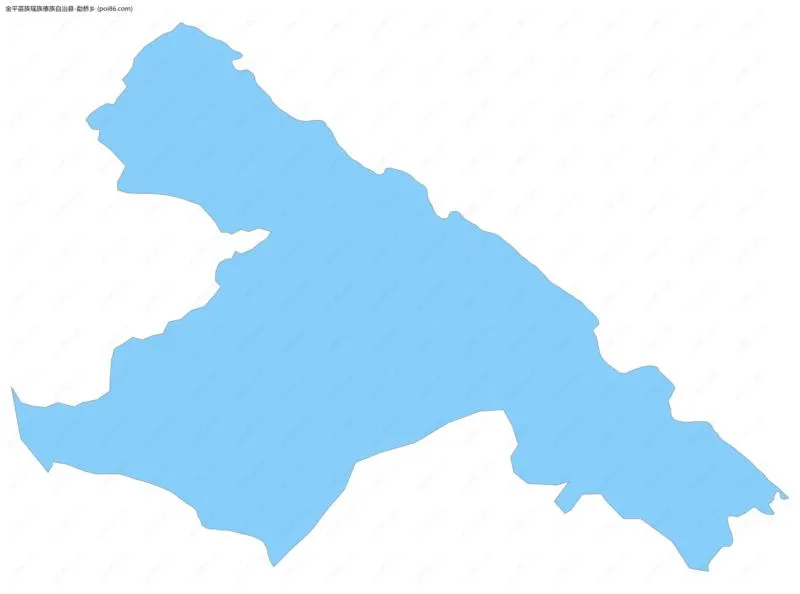 勐桥乡边界地图