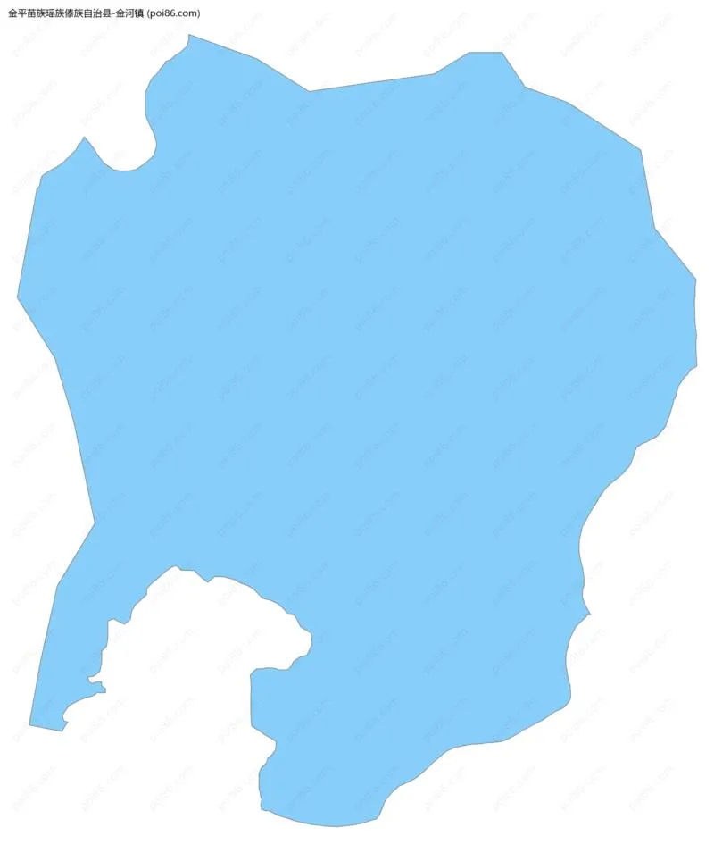 金河镇边界地图