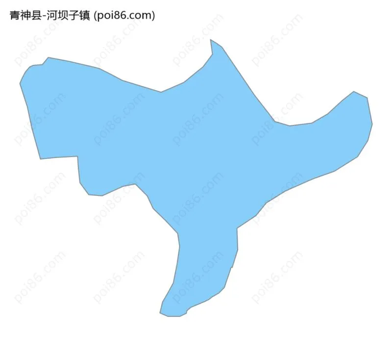 河坝子镇边界地图