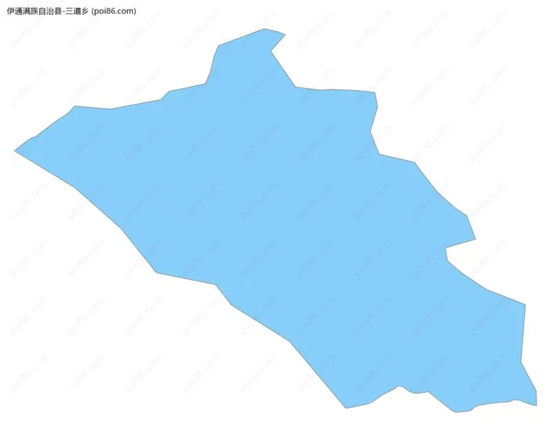 三道乡边界地图