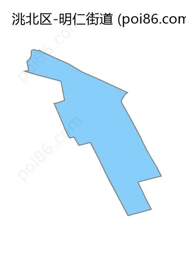明仁街道边界地图