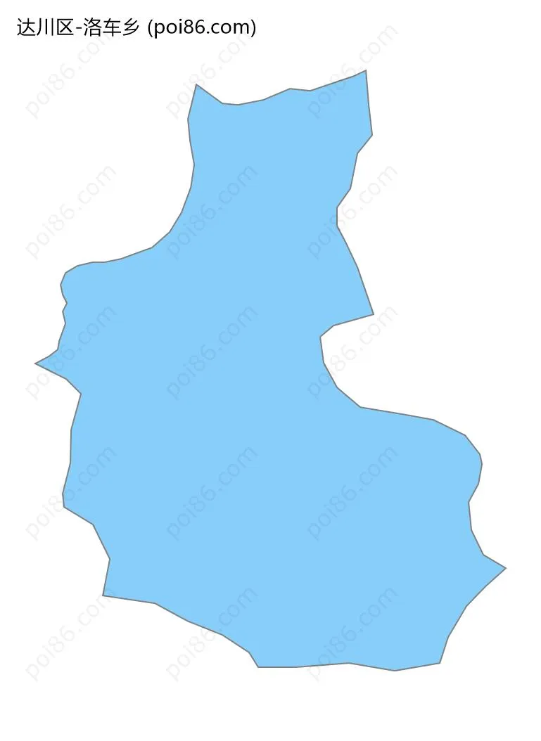 洛车乡边界地图