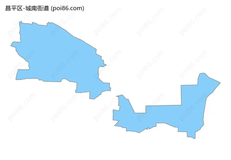 城南街道边界地图