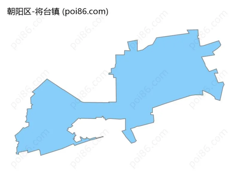 将台镇边界地图