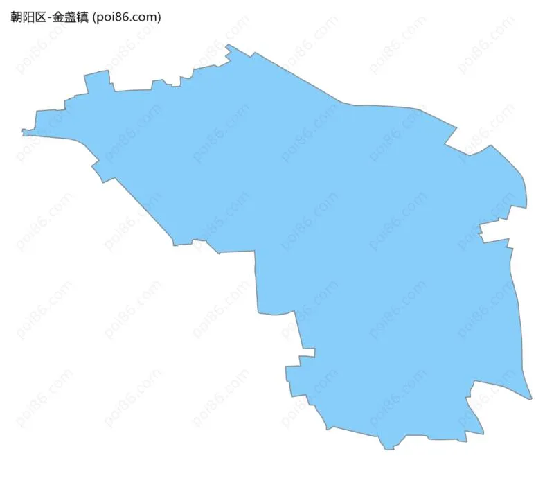 金盏镇边界地图