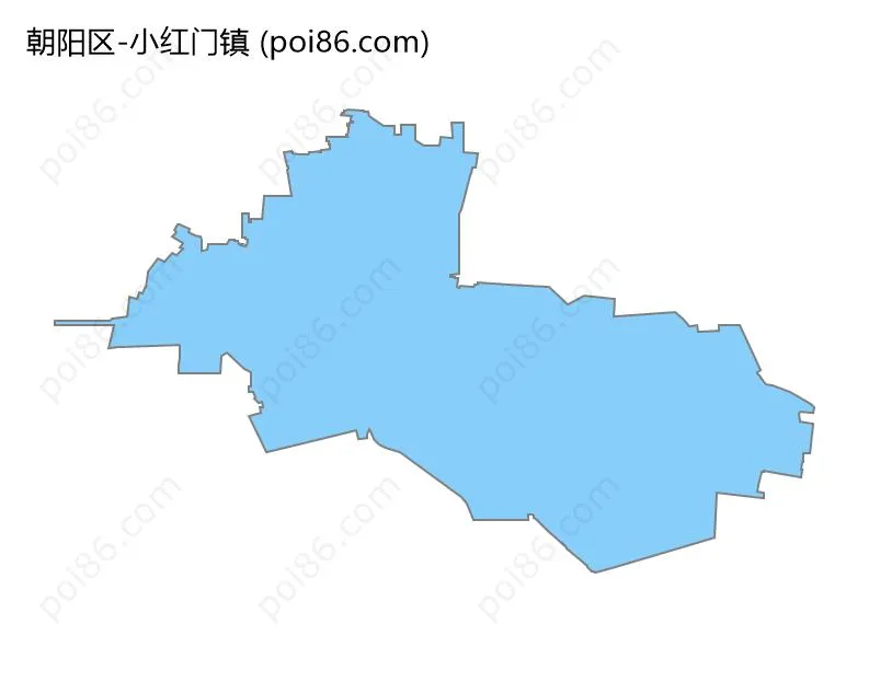 小红门镇边界地图