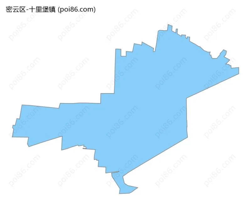 十里堡镇边界地图