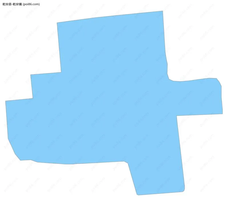 乾安镇边界地图