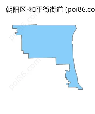 和平街街道边界地图