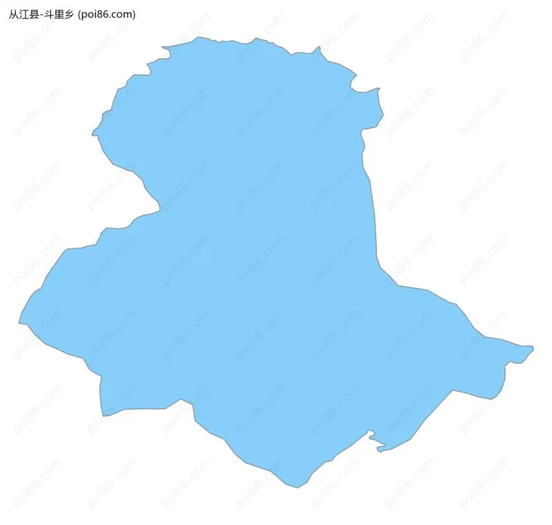 斗里乡边界地图