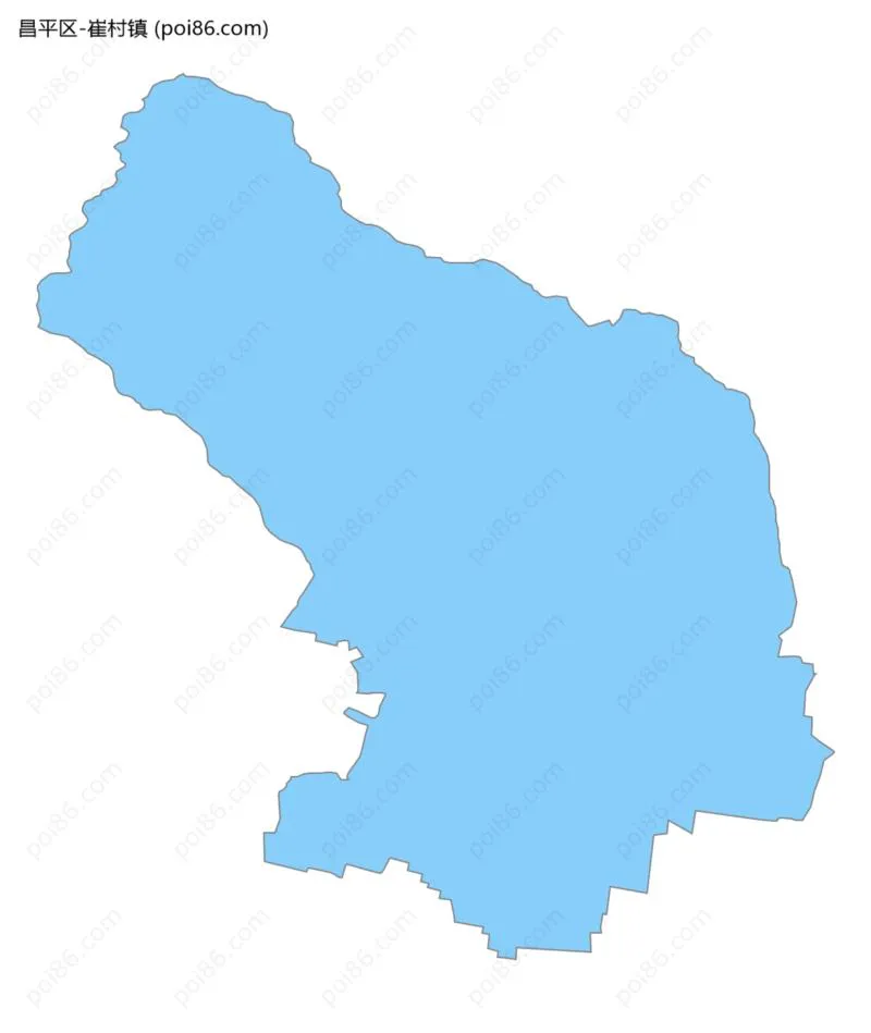 崔村镇边界地图