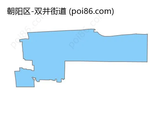 双井街道边界地图