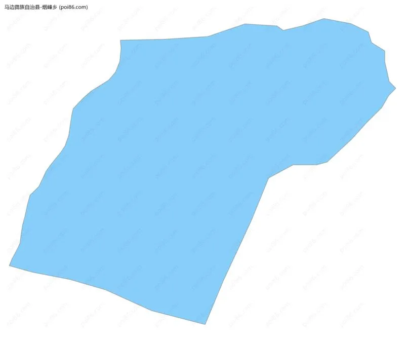 烟峰乡边界地图