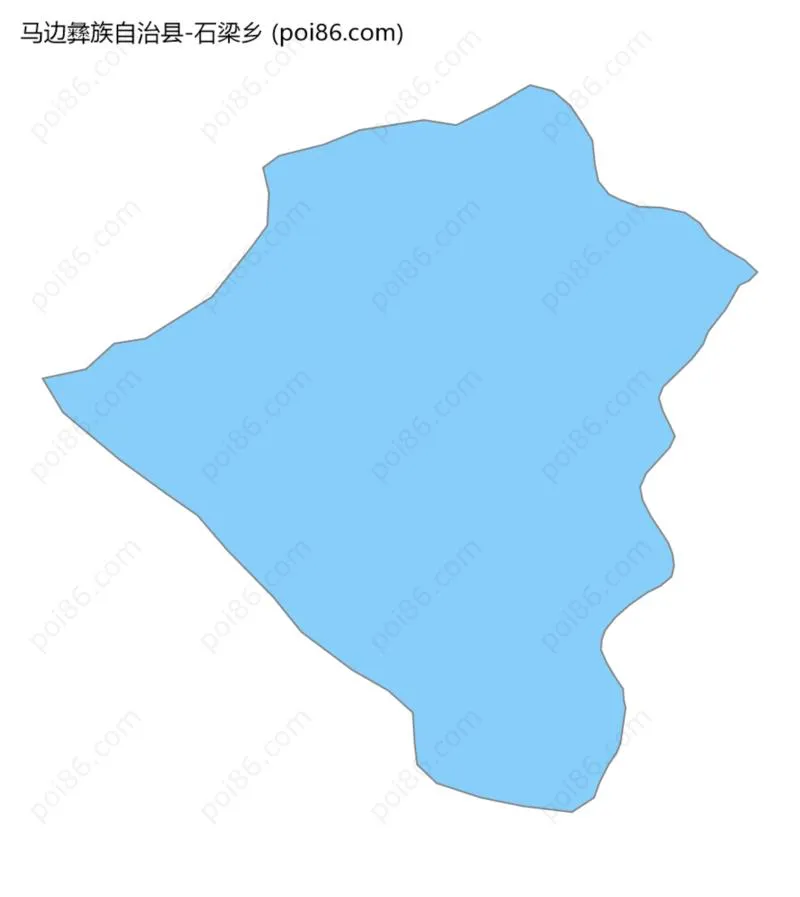 石梁乡边界地图