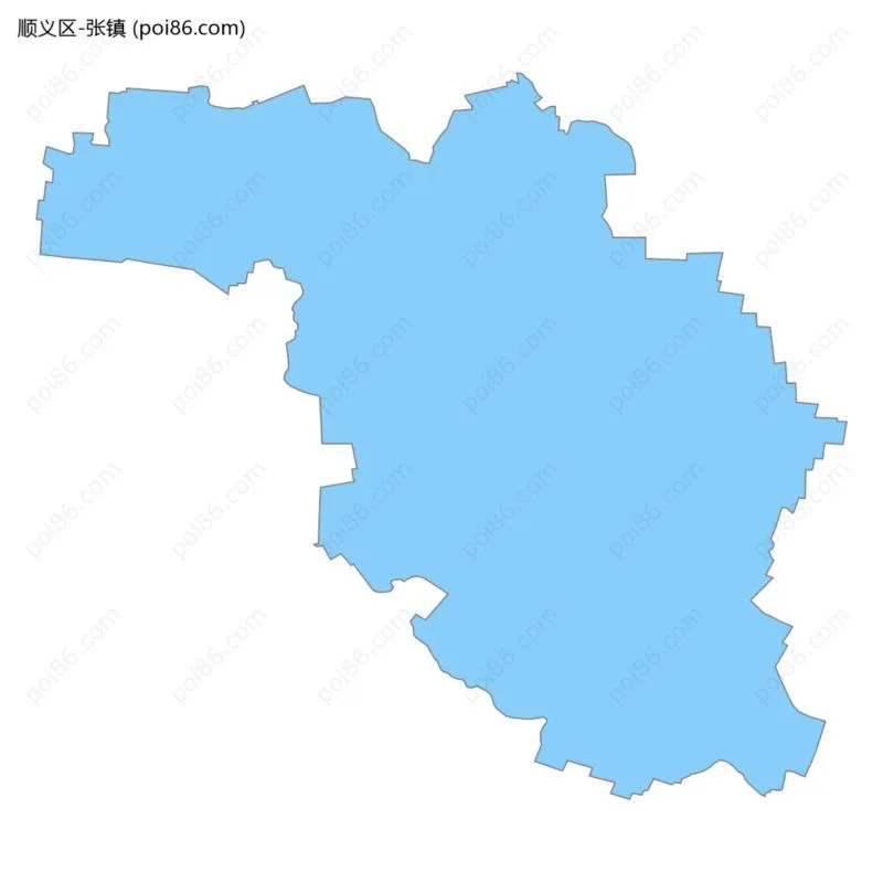 张镇边界地图