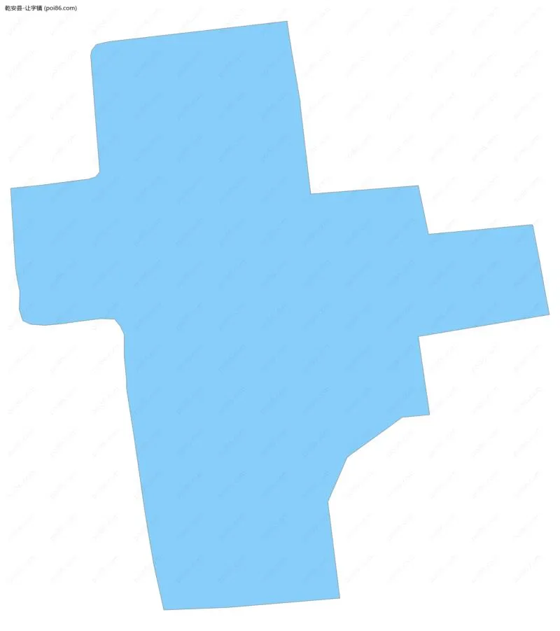 让字镇边界地图